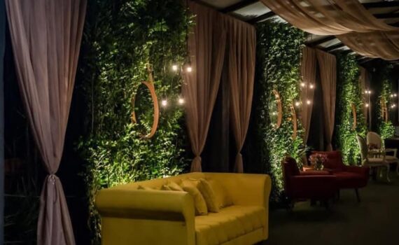 Lounge lindo de @carolecamilabraga passando para te inspirar… Foto de @analuea…